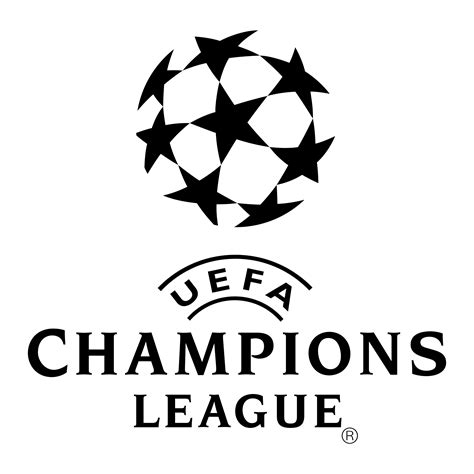 champions league logo black and white
